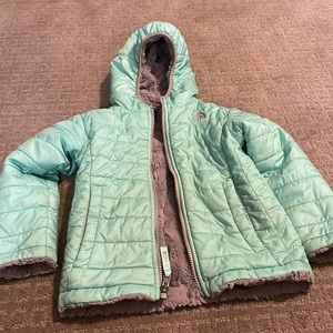 Girls The Northface Coat size 4t reversible